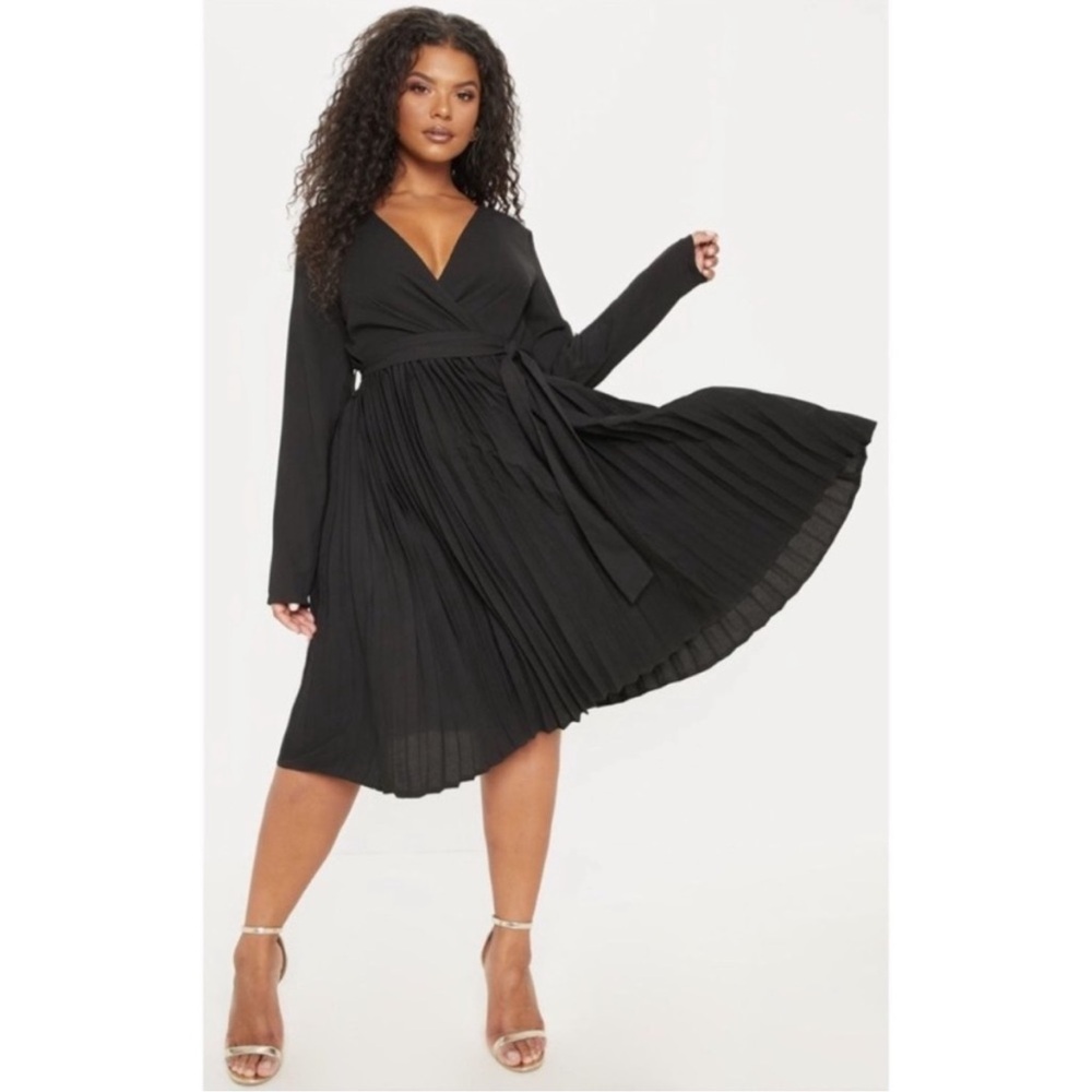 Elegant Black Wrap Dress